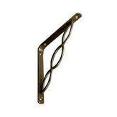 Knape & Vogt 200 Series 200CBLK8 Shelf Bracket, 50 lb, 7-3/4 in L, 7-3/4 in H, Steel